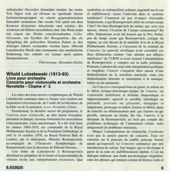 CD Antoni Wit: Concerto For Cello And Orchestra (Livre Pour Orchestre • Novelette • Chain No. 3)