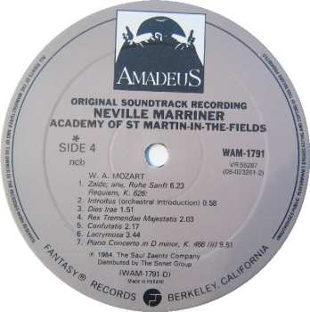 2LP Wolfgang Amadeus Mozart: Amadeus (Original Soundtrack Recording)