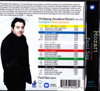 6CD/Box Set Wolfgang Amadeus Mozart: Complete Piano Sonatas