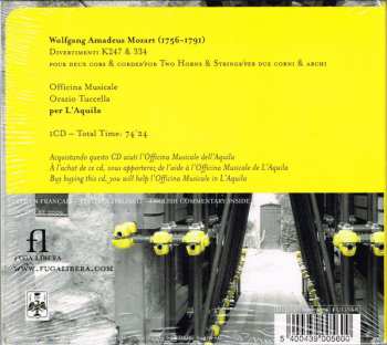 CD Wolfgang Amadeus Mozart: Divertimenti K 247 & 334