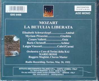 CD Wolfgang Amadeus Mozart: La Betulia Liberata