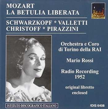 CD Wolfgang Amadeus Mozart: La Betulia Liberata