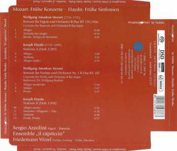 SACD Wolfgang Amadeus Mozart: Frühe Konzerte • Early Concertos / Frühe Sinfonien • Early Symphonies