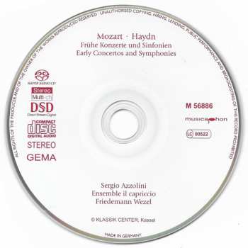 SACD Wolfgang Amadeus Mozart: Frühe Konzerte • Early Concertos / Frühe Sinfonien • Early Symphonies