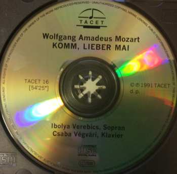 CD Wolfgang Amadeus Mozart: Komm, Lieber Mai
