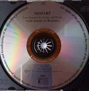 CD Wolfgang Amadeus Mozart: Mozart - Four Quartets For Strings And Winds With American Baroque