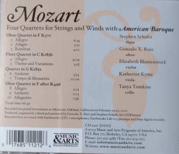 CD Wolfgang Amadeus Mozart: Mozart - Four Quartets For Strings And Winds With American Baroque