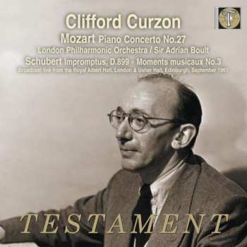 CD Wolfgang Amadeus Mozart: Piano Concerto No.27 / Impromptus D.899 • Moments Musicaux No.3