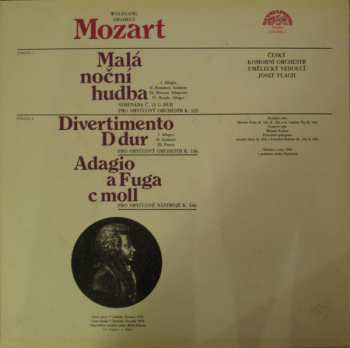 LP Wolfgang Amadeus Mozart: Malá Noční Hudba / Divertimento D Dur / Adagio A Fuga C Moll