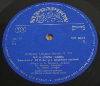 LP Wolfgang Amadeus Mozart: Skladby Pro Smyčce (74 1)