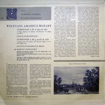 LP Wolfgang Amadeus Mozart: Symfonie Č. 29 A Dur, K. 201 / Symfonie Č. 40 G Moll, K. 550