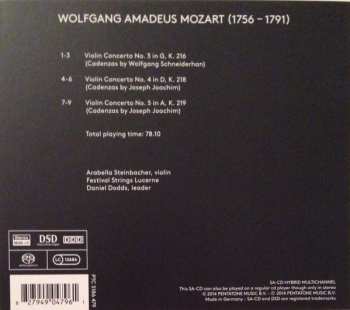 SACD Wolfgang Amadeus Mozart: Violin Concertos Nos. 3, 4 & 5