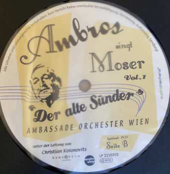 LP Wolfgang Ambros: Ambros Singt Moser ''Der Alte Sünder'' Vol.1