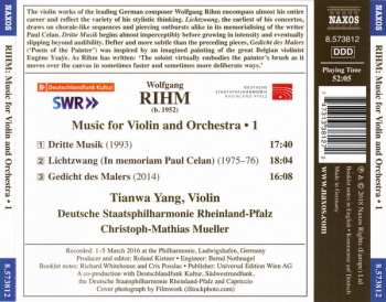 CD Wolfgang Rihm: Lichtzwang (In Memoriam Paul Celan) / Dritte Musik / Gedicht Des Malers