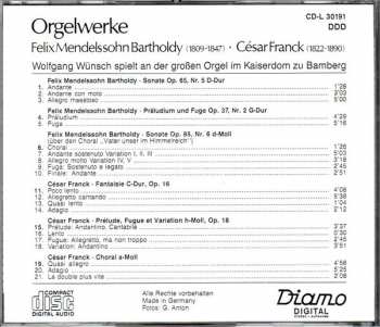 CD César Franck: Orgelwerke