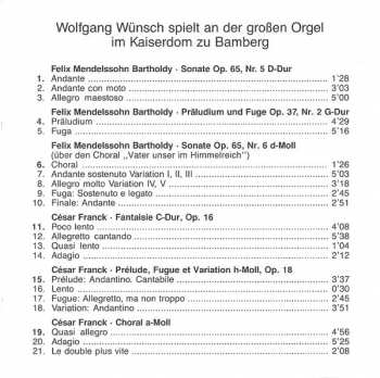 CD César Franck: Orgelwerke