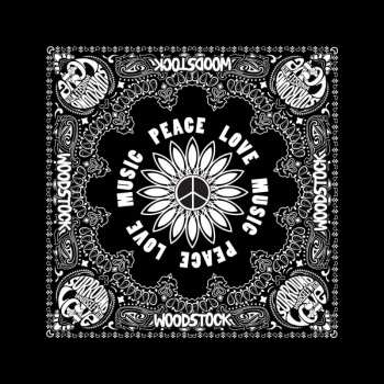 Merch Woodstock: Šatka Peach, Love & Music
