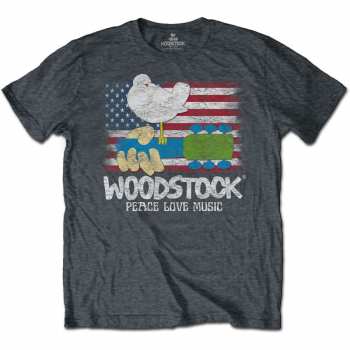 Merch Woodstock: Tričko Flag  S