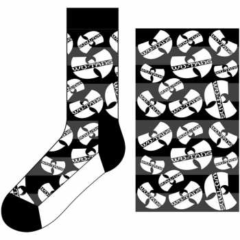Merch Wu-Tang Clan: Členkové ponožky Logo Wu-tang Clans Monochrome