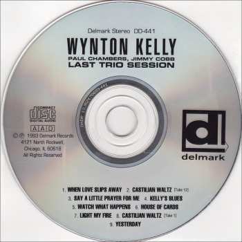 CD Wynton Kelly: Last Trio Session