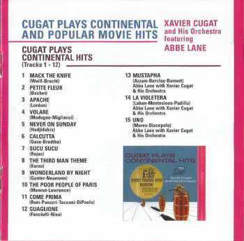 CD Xavier Cugat And His Orchestra: Cugat Plays Continental And Popular Movie Hits