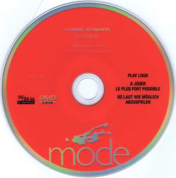 DVD Iannis Xenakis: Kraanerg