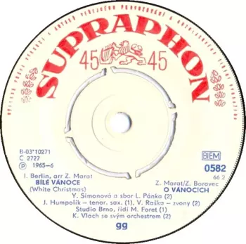 Yvetta Simonová: Bílé Vánoce / Tichá Noc