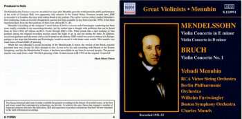 CD Max Bruch: Violin Concertos
