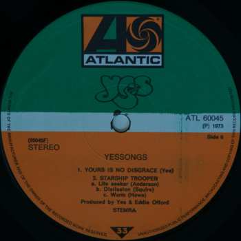 3LP Yes: Yessongs