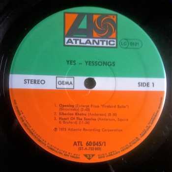 3LP Yes: Yessongs