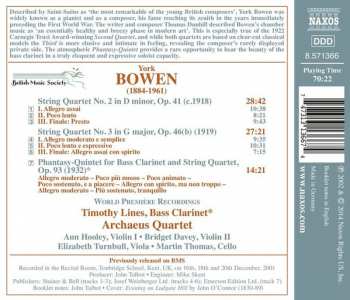 CD York Bowen: String Quartets Nos. 2 And 3 ; Phantasy-Quintet