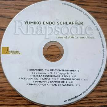 CD Yumiko Endo Schlaffer: Rhapsodie (Prism Of 20th Century Music)