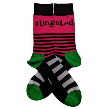 Merch Yungblud: Členkové ponožky Logo Yungblud & Stripes