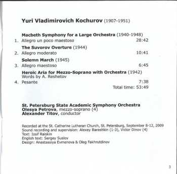 CD Юрий Кочуров: Macbeth Symphony, Overture, March, Aria