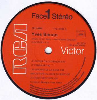 LP Yves Simon: Respirer, Chanter.