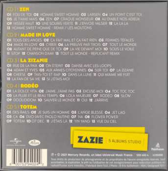 5CD/Box Set Zazie: 5 Albums Studio