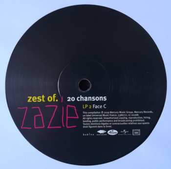 2LP Zazie: Zest Of. 20 Chansons