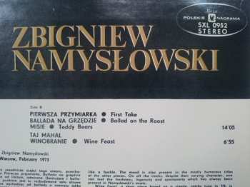 LP Zbigniew Namysłowski: Winobranie