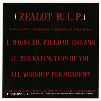 LP Zealot R.I.P.: Zealot R.I.P.