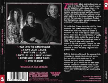 CD Zebra: No Tellin' Lies LTD