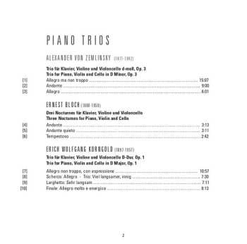 CD Alexander Von Zemlinsky: Piano Trios