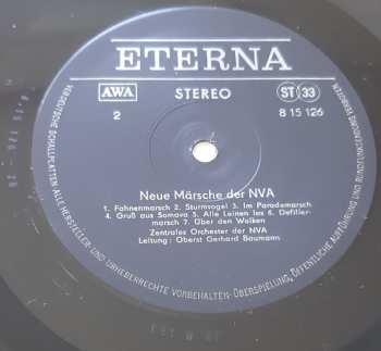 LP Zentrales Orchester Der Nationalen Volksarmee: Der Große Zapfenstreich Der Nationalen Volksarmee