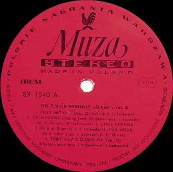 LP Zespół Pieśni I Tańca Śląsk: The Polish Song And Dance Ensemble Vol. 8