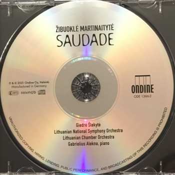 CD Lithuanian National Symphony Orchestra: Saudade