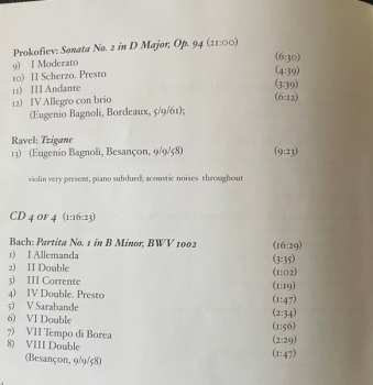 4CD/Box Set Ludwig van Beethoven: Violin Concertos And A Treasury Of Chamber Works All Previoulsy Unissued