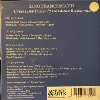 4CD/Box Set Ludwig van Beethoven: Violin Concertos And A Treasury Of Chamber Works All Previoulsy Unissued