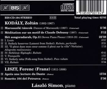 CD Franz Liszt: The Complete Piano Music / Après Une Lecture De Dante / Sonetto 104 Del Petrarca