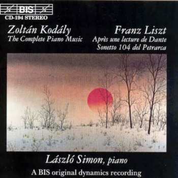 Album Franz Liszt: The Complete Piano Music / Après Une Lecture De Dante / Sonetto 104 Del Petrarca