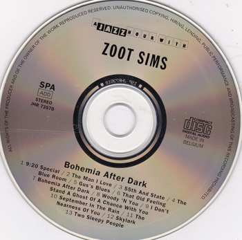 CD Zoot Sims: Bohemia After Dark