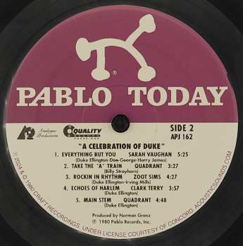 LP Sarah Vaughan: A Celebration Of Duke LTD | NUM